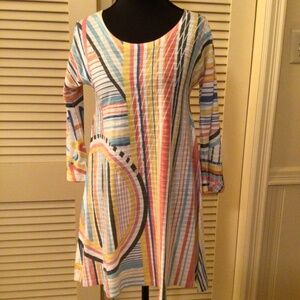 Atelier5 size XS multi color tunic with designs.